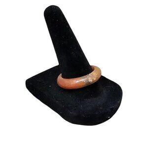 Tiger Eye Natural Genuine Jade Band Ring